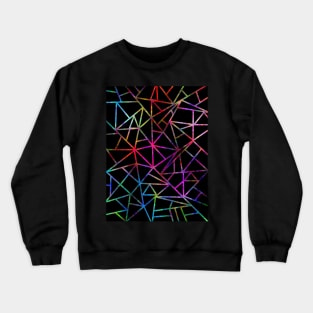 WEBBED Geometric Abstract Design Crewneck Sweatshirt